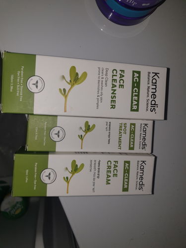 Customer photo review of ערכה טיפולית הוליסטית לעור פנים שמן | AC - CLEAR ULTIMATE KIT