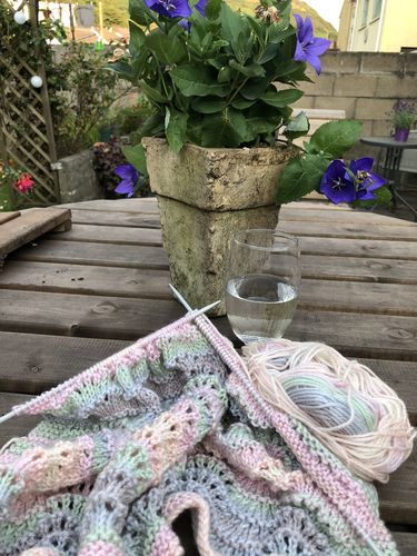 Customer photo review of Baby Mystery Knitting Box