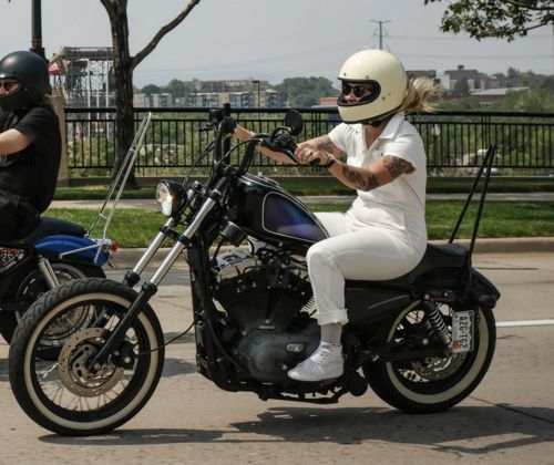 Customer photo review of Pit Crew Jumpsuit White