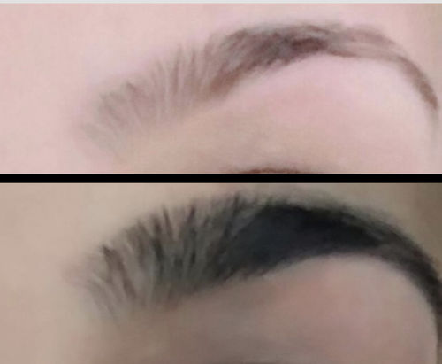 Customer photo review of Eyebrow Serum