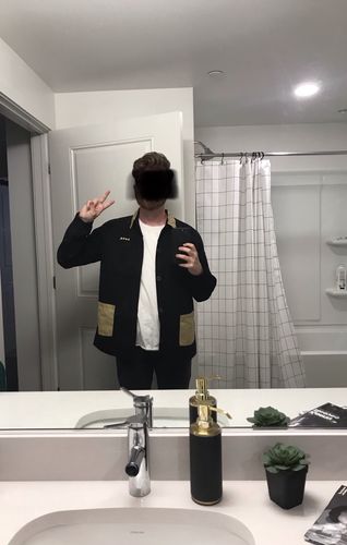 Customer photo review of Japanese Hero Kanji Writing Jacket