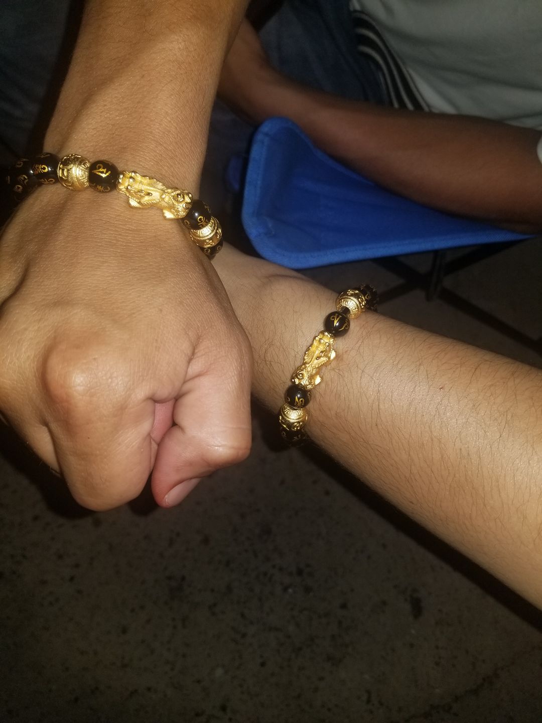 Customer photo review of Wealth Pixiu Charm in Natural Amethyst Bracelet