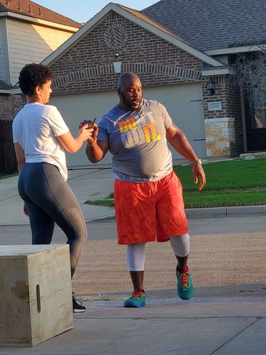 Customer photo review of Do It, Don't Quit - Men's Sweat Activated T-Shirt