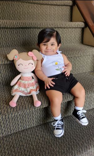 Customer photo review of Personalized Gloveleya Spring Girl Doll With Gift Bag - 5 Colors