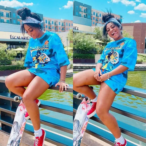 Customer photo review of Fashion Casual Printed Loose T-shirt