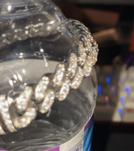 Customer photo review of 10mm VVS Moissanite Cuban Chains or Bracelets