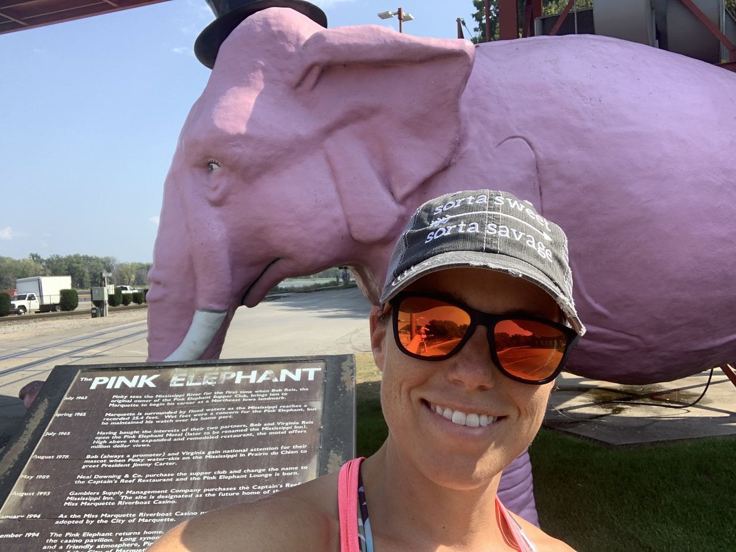 Customer photo review of Sorta Sweet Sorta Savage Trucker Hat