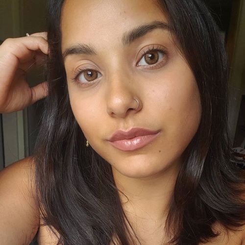 Customer photo review of Icoloured® Triple Brown Colored Contact Lenses
