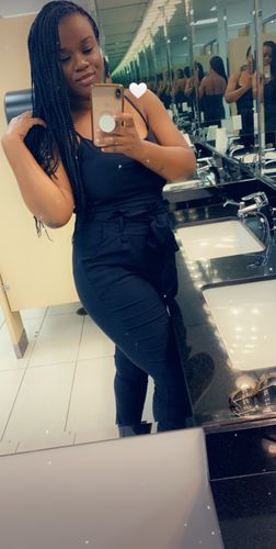 Customer photo review of Self Belted Jumpsuit Black