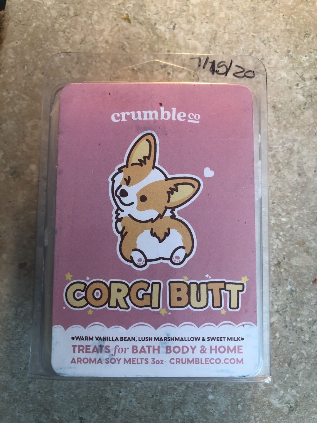 Customer photo review of Corgi Butt Wax Melts