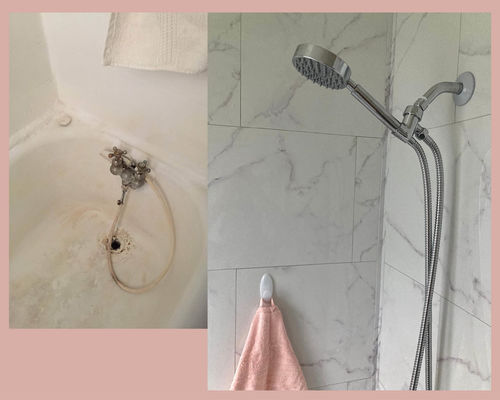 Customer photo review of 1-Spray Handheld Shower Head Set