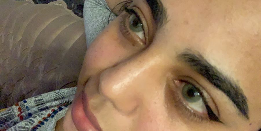 Customer photo review of Hidrocor MEL Prescription Colored Contact Lenses