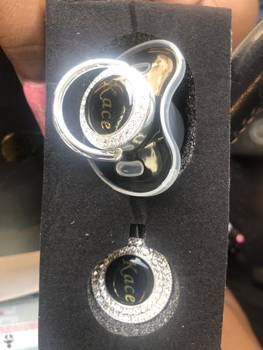 Customer photo review of Custom options for A Luxury Pacifier™