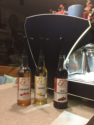 Customer photo review of Caramel Coffee Syrup