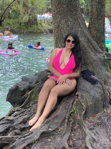 Customer photo review of Pacifica Beach One Piece Swimsuit Hot Pink