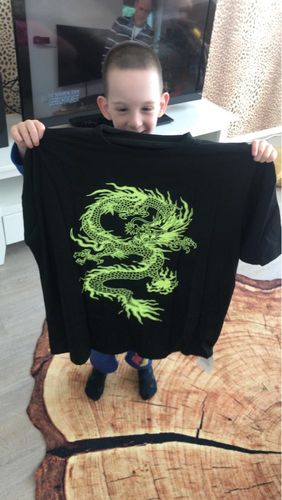 Customer photo review of T-Shirt Dragon<br> Femme