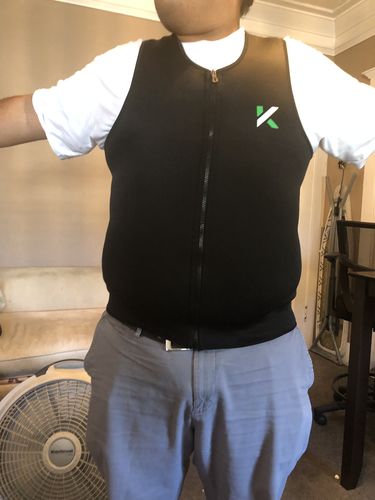 Customer photo review of Men's Zipper Neoprene Sauna Vest