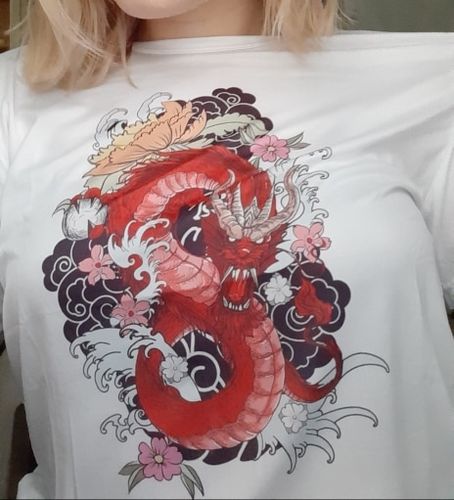 Customer photo review of T-Shirt Dragon<br> Chinois Femme