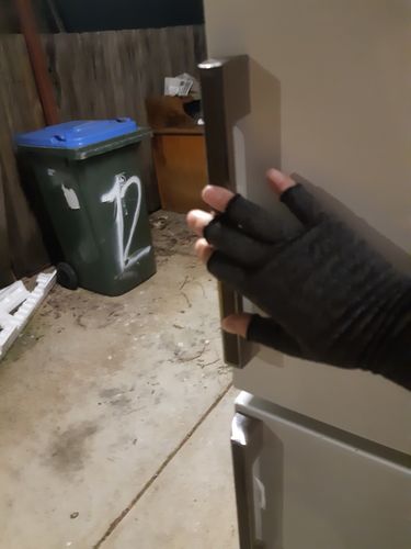 Customer photo review of Premium Arthritis Compression Gloves For Men & Women