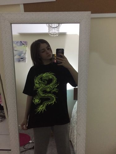 Customer photo review of T-Shirt Dragon<br> Femme