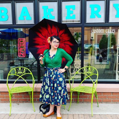 Customer photo review of Julie Cactus Print Dress by Miss Lulo