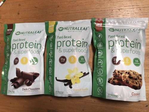 Customer photo review of NutraLeaf® Vegan Protein + Superfoods
