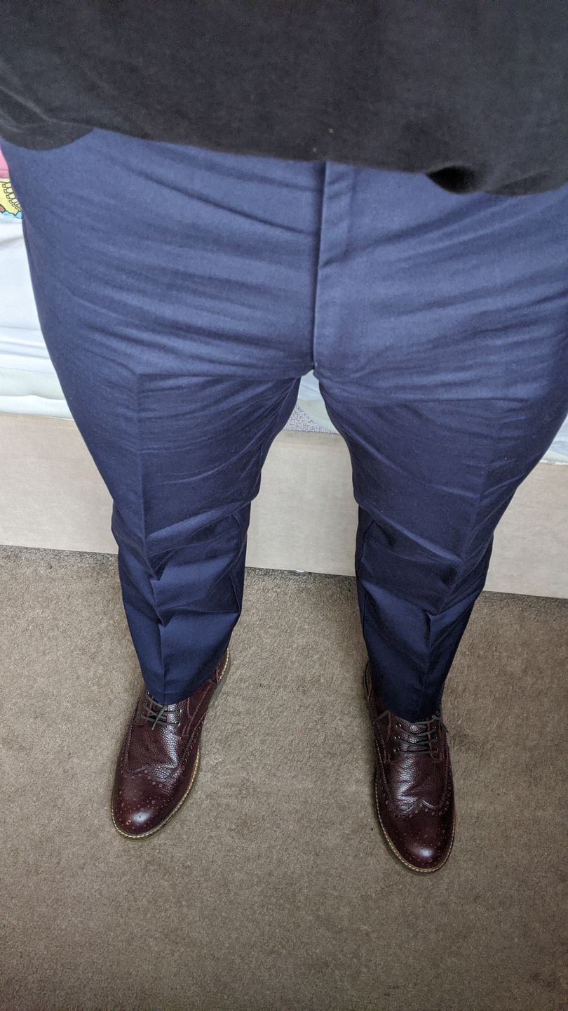 Customer photo review of Sta Prest Trouser - Navy
