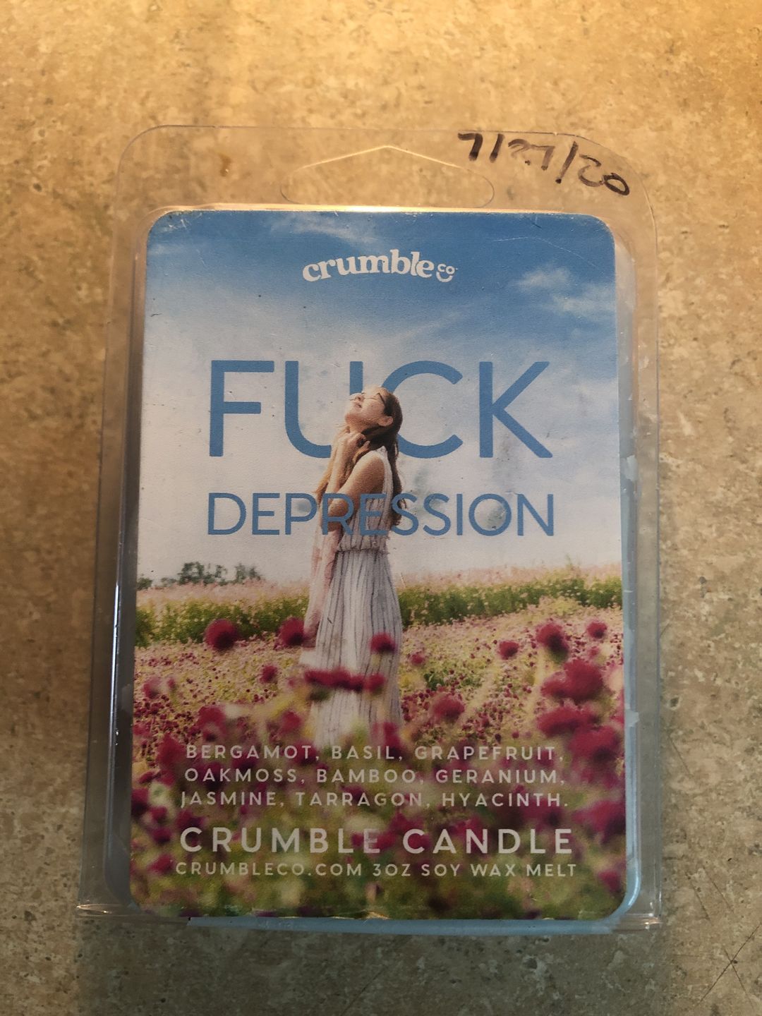 Customer photo review of Fuck Depression Wax Melts