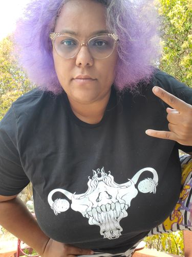Customer photo review of Death Metal Uterus, Unisex T-Shirt, Black