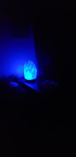 Customer photo review of Color Changing Himalayan Salt Lamp (mini)