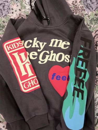 Customer photo review of "Lucky Me I See Ghosts" Hoodie