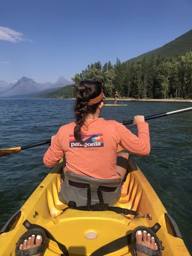 Customer photo review of Patagonia Capilene Cool Daily Graphic Long Sleeve Shirt - Women's