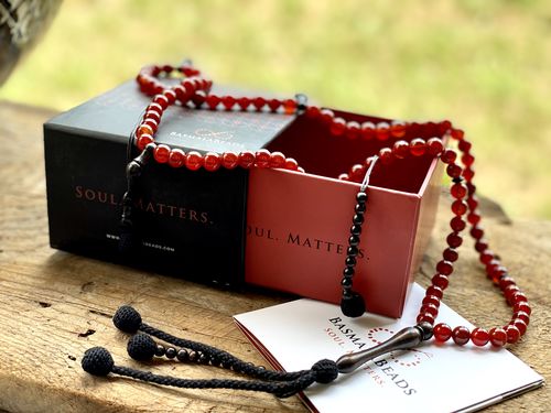 Customer photo review of The Beloved One Tasbih - Red Aqeeq