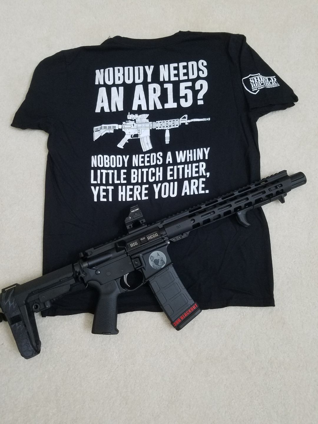 Customer photo review of Nobody Needs An AR15?