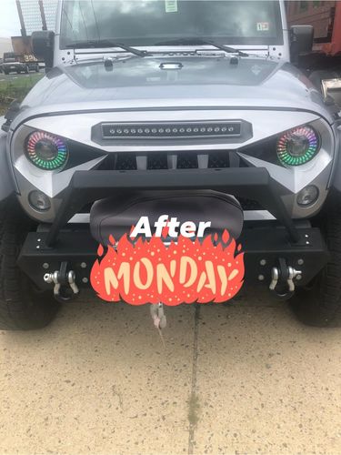 Customer photo review of Gladiator Grille w/ LED Off-Road Lights ( 07 - 18 Jeep Wrangler JK )