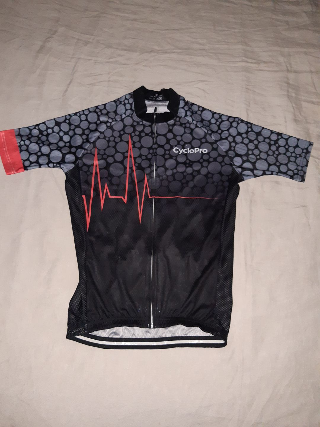 Customer photo review of Maillot de cyclisme Rouge - Pulsation+