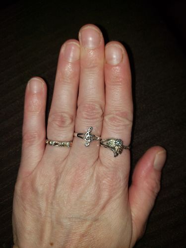 Holly W. review of Sterling Silver Black Hills Gold 4 Leaf Ring image 1 out of 1