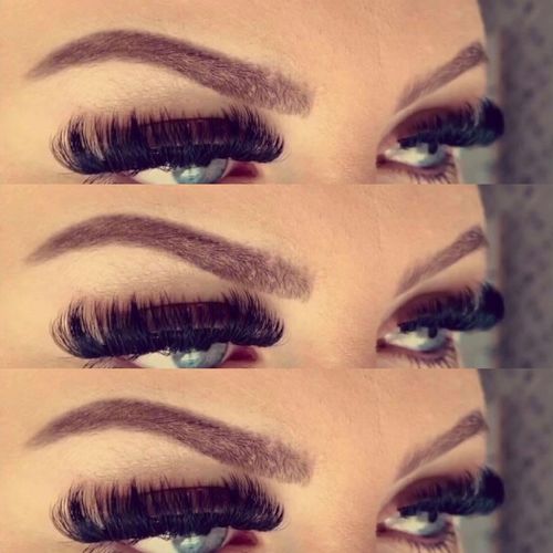 Customer photo review of 0.07 Easy Fan Russian Volume Cashmere Lashes (16 lines)