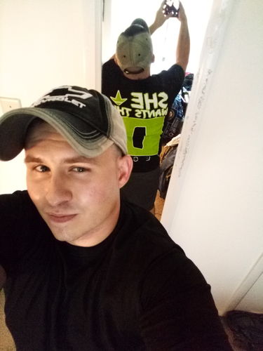 Customer photo review of AB She Wants The Diesel Tee ( Neon Green )