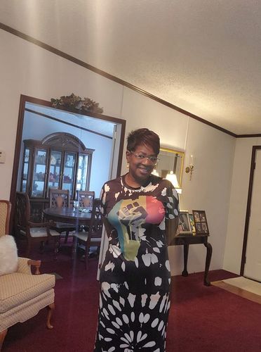 Customer photo review of Africa Pride Slit Dress