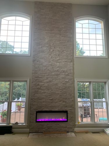 Customer photo review of Dimplex IgniteXL 50" Linear Built in Electric Fireplace