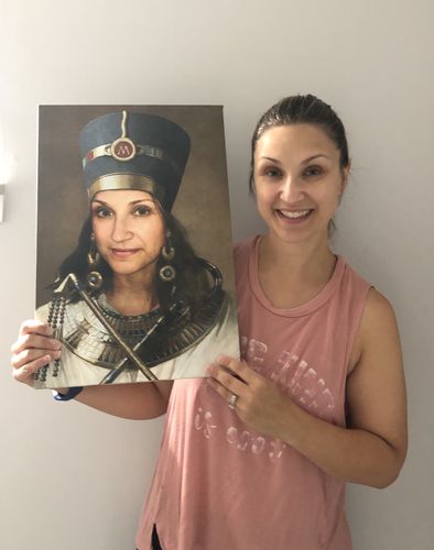 Customer photo review of The Egyptian Queen - Custom Canvas