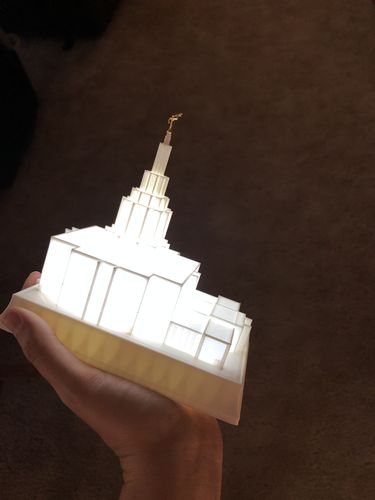 Customer photo review of Idaho Falls Idaho Temple Night Light