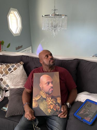 Customer photo review of The Colonel - Custom Canvas