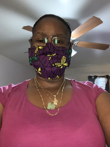 Customer photo review of PACK OF 6 ADULT REUSABLE FACE MASK