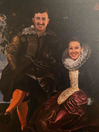 Customer photo review of The Lovers - Custom Canvas