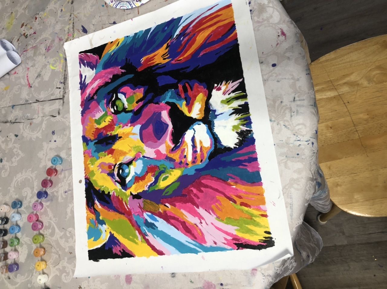 Customer photo review of FREE Paint By Numbers Kit
