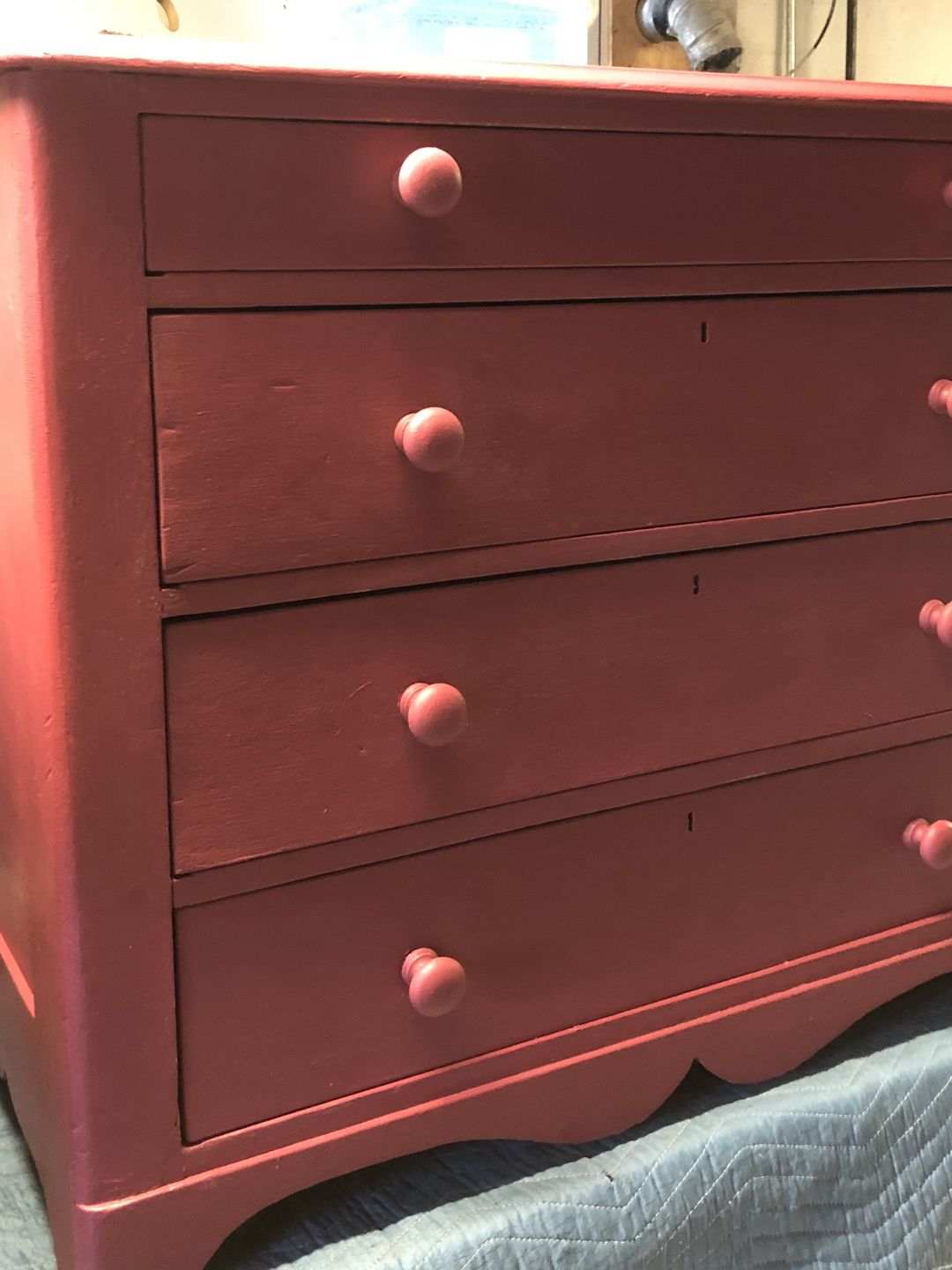 Customer photo review of Chinese Red - One Step Paint