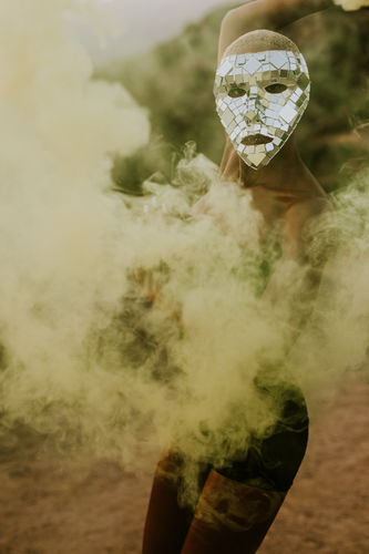 Customer photo review of Ring Pull Smoke Grenade (90 Sec) Color Bomb Smoke Effect [Yellow]