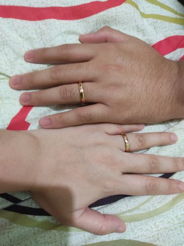 Customer photo review of Classic Plain Wedding Rings